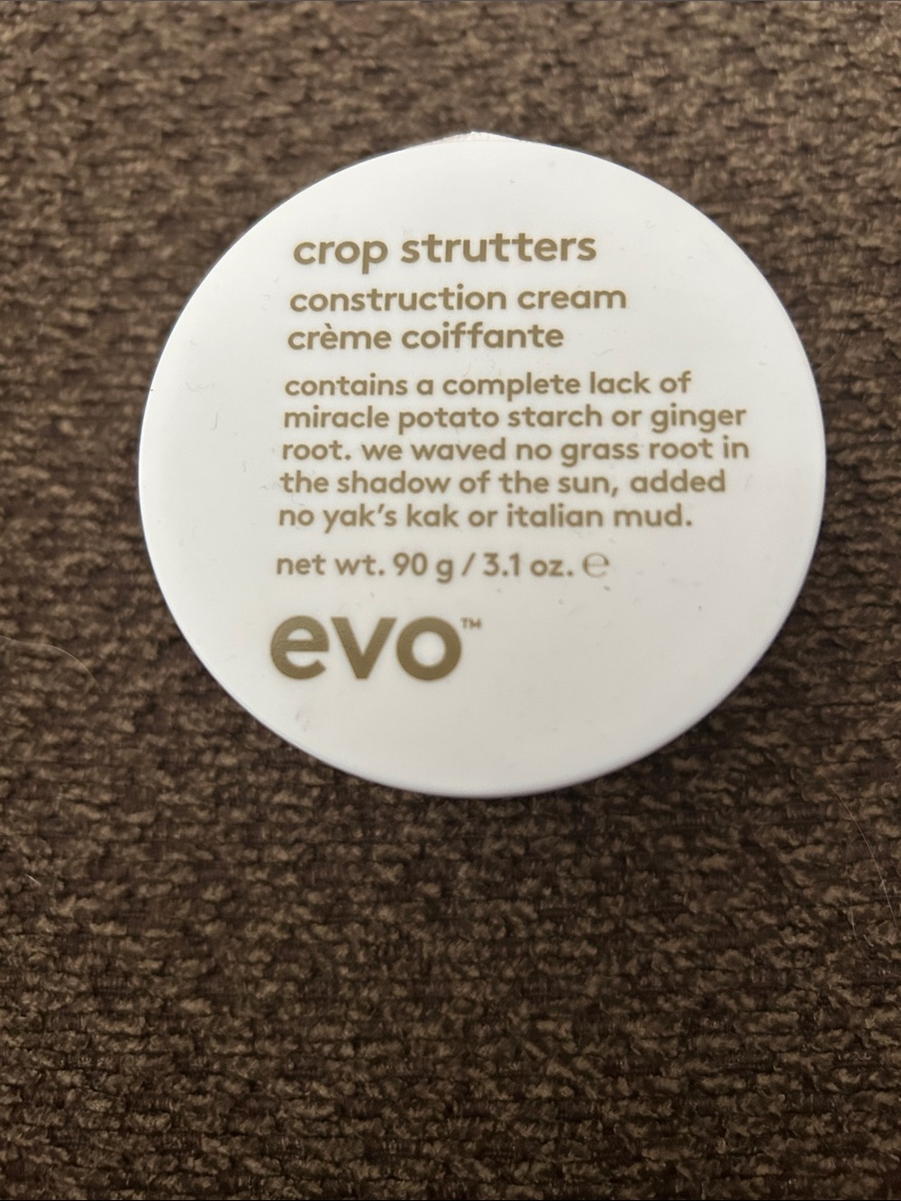 New Evo Crop Strutters Construction Cream 3.1oz.